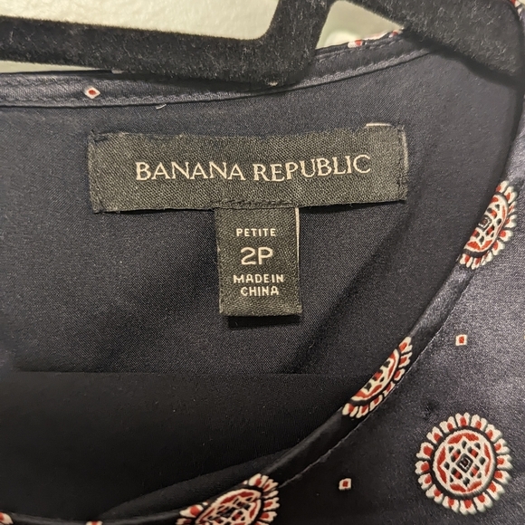 Banana Republic Pattern Silk Dress - Picture 7 of 11